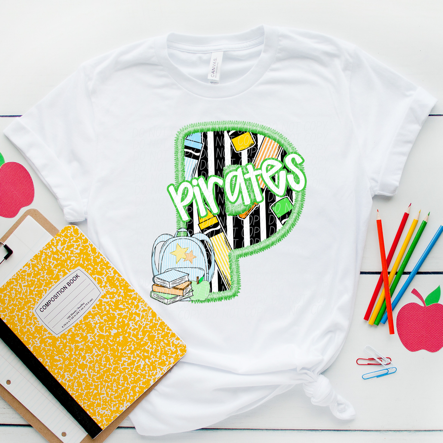 LETTER MASCOT GREEN (dropdown)-DTF&UV