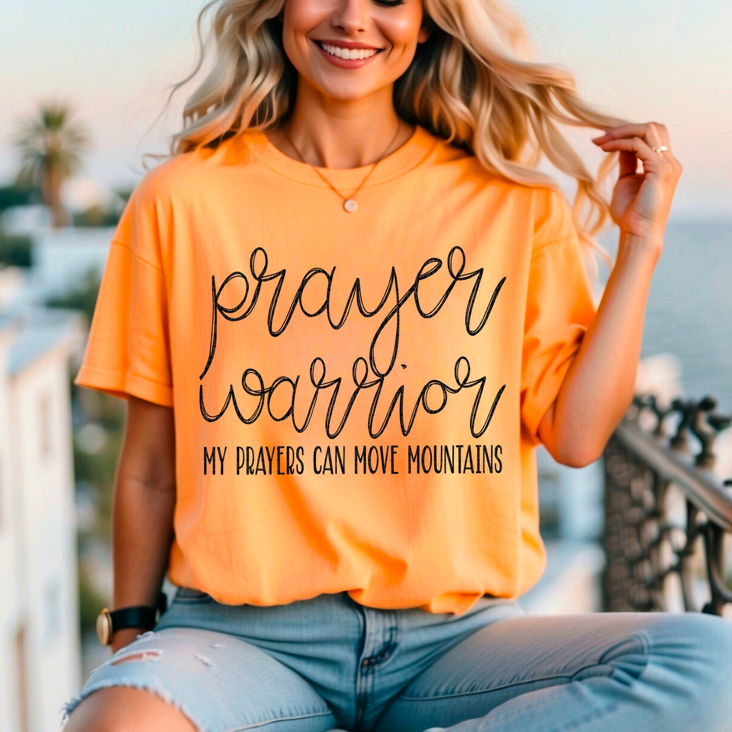 Prayer Warrior(black)-DTF