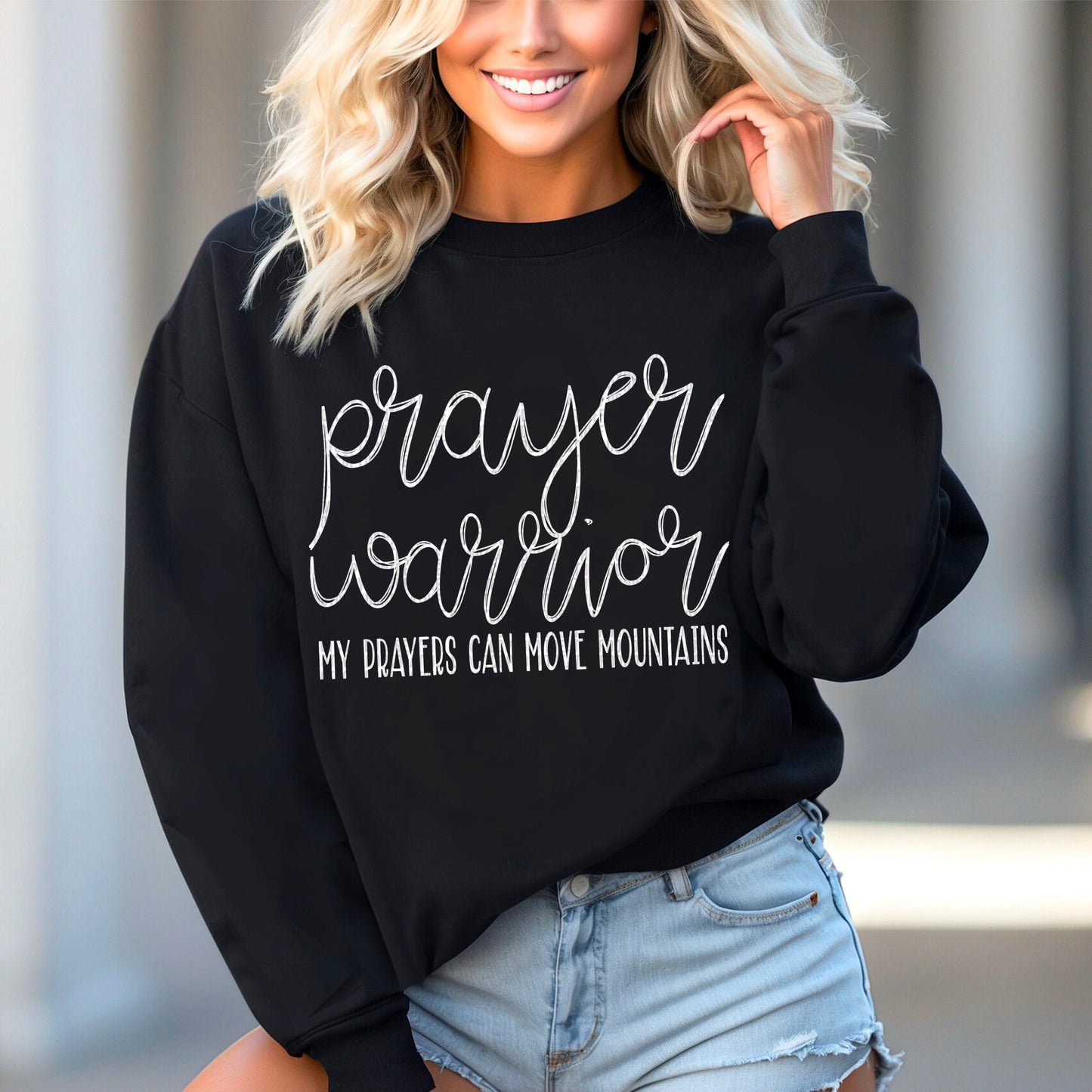 Prayer Warrior(white)-DTF