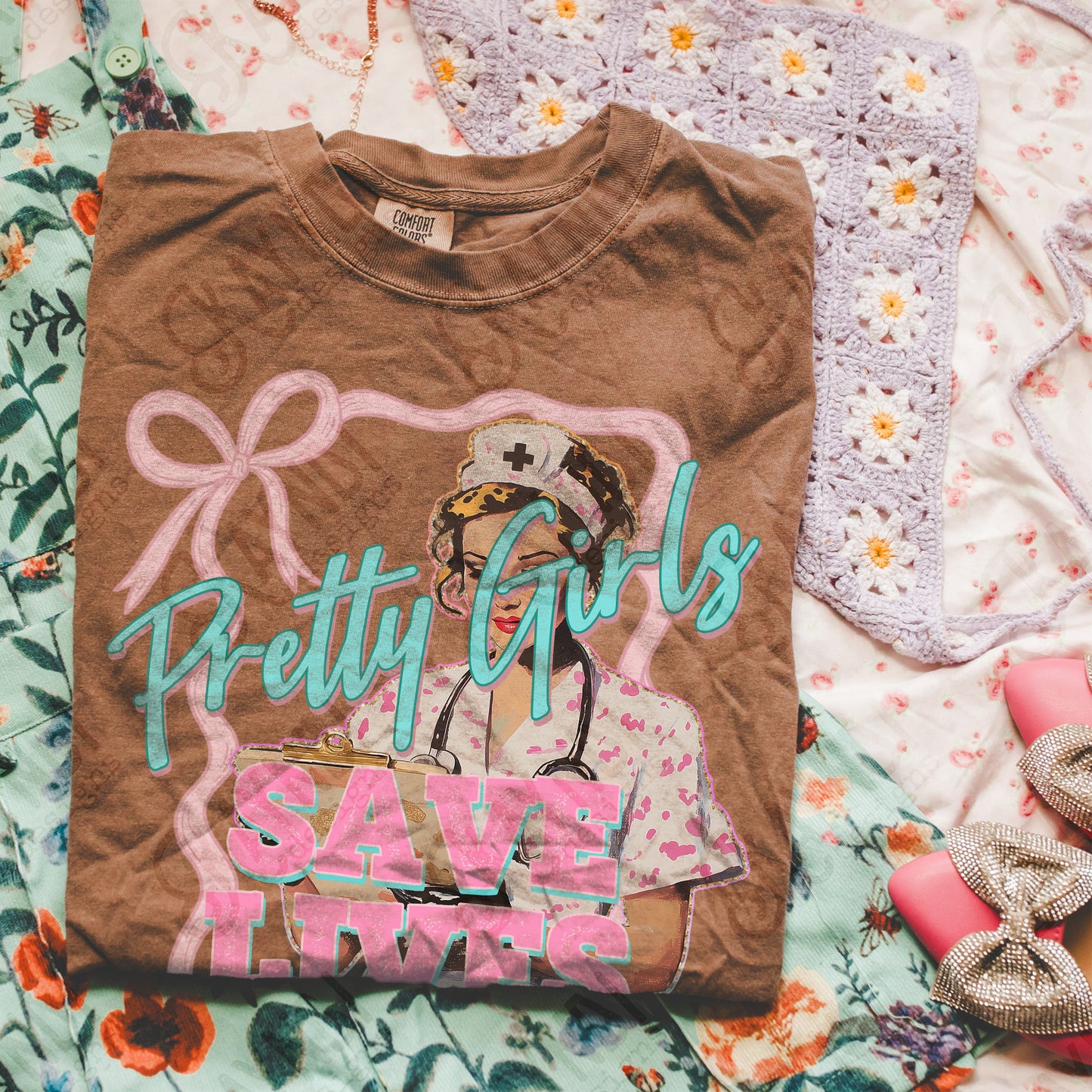 Pretty girls saves lives-DTF&UV