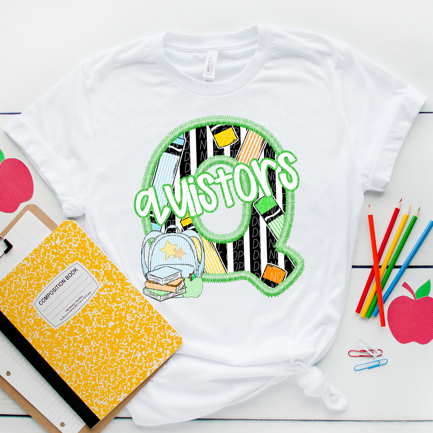 LETTER MASCOT GREEN (dropdown)-DTF&UV