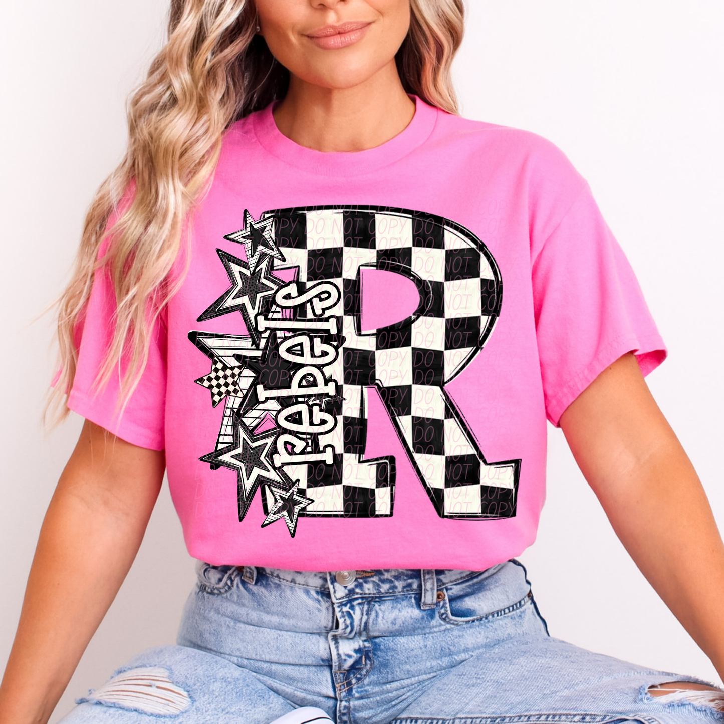 BW Checker star mascots (dropdown)- DTF&UV