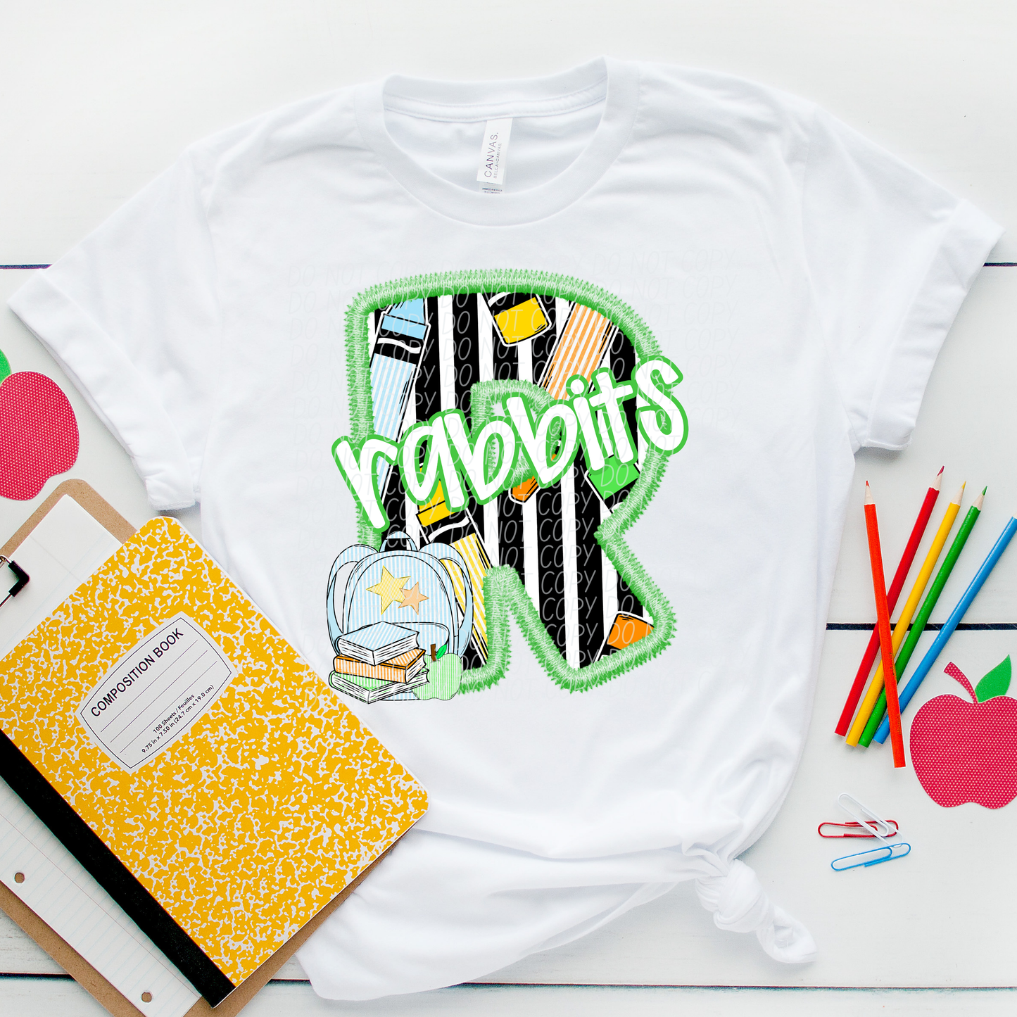 LETTER MASCOT GREEN (dropdown)-DTF&UV
