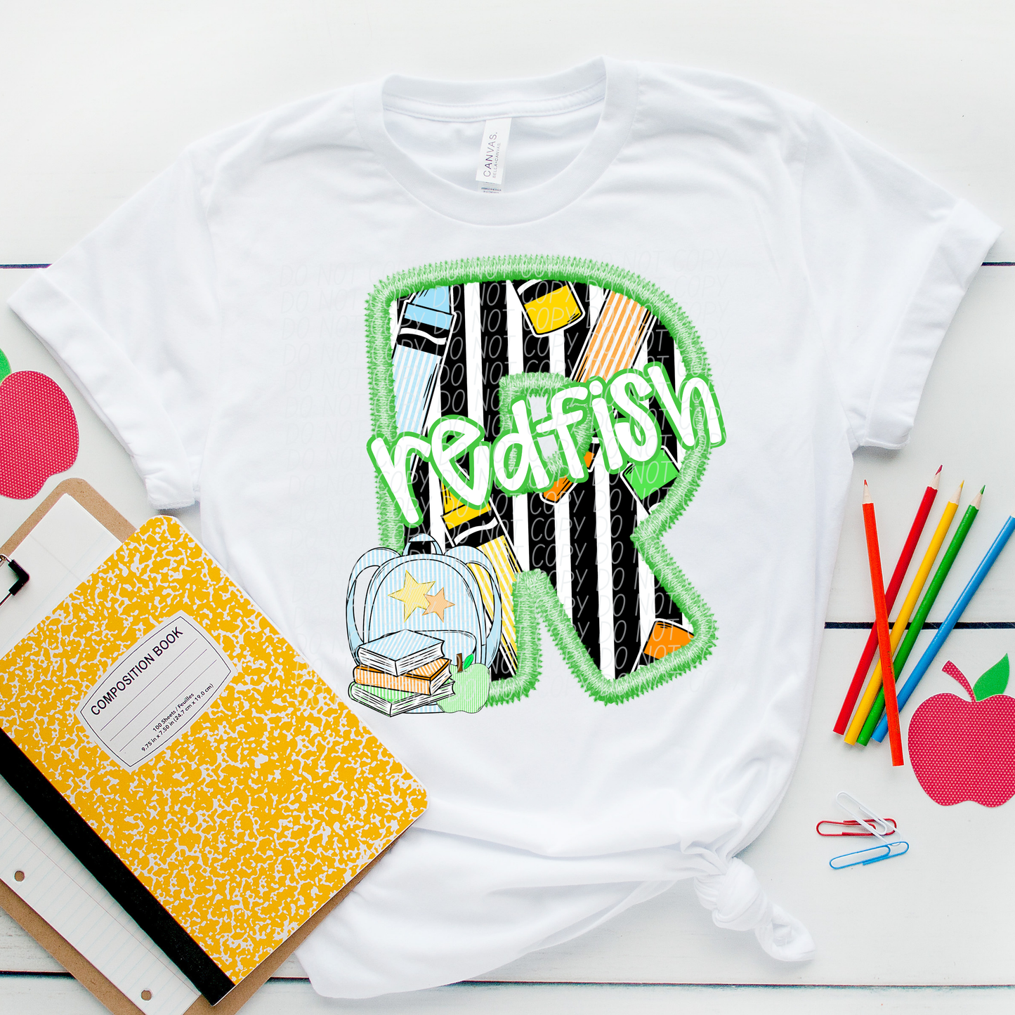 LETTER MASCOT GREEN (dropdown)-DTF&UV