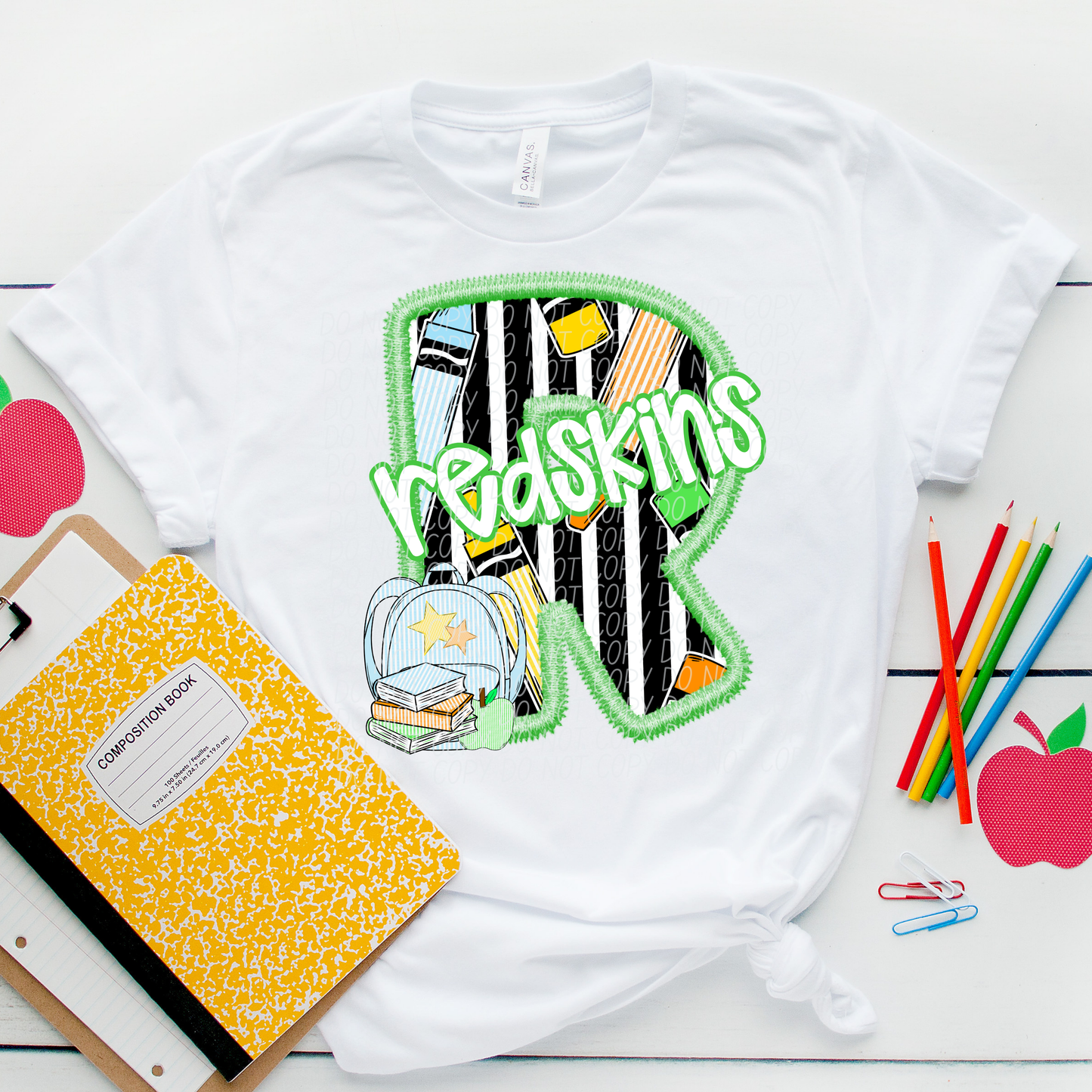 LETTER MASCOT GREEN (dropdown)-DTF&UV