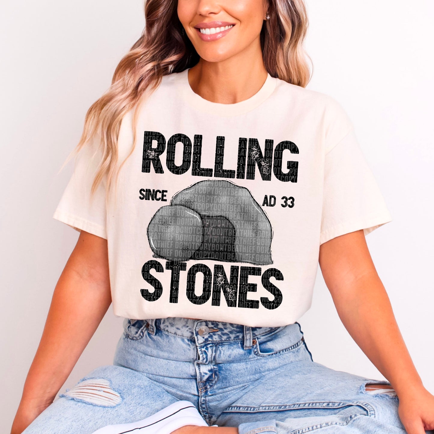 Rolling Stones(black)-DTF