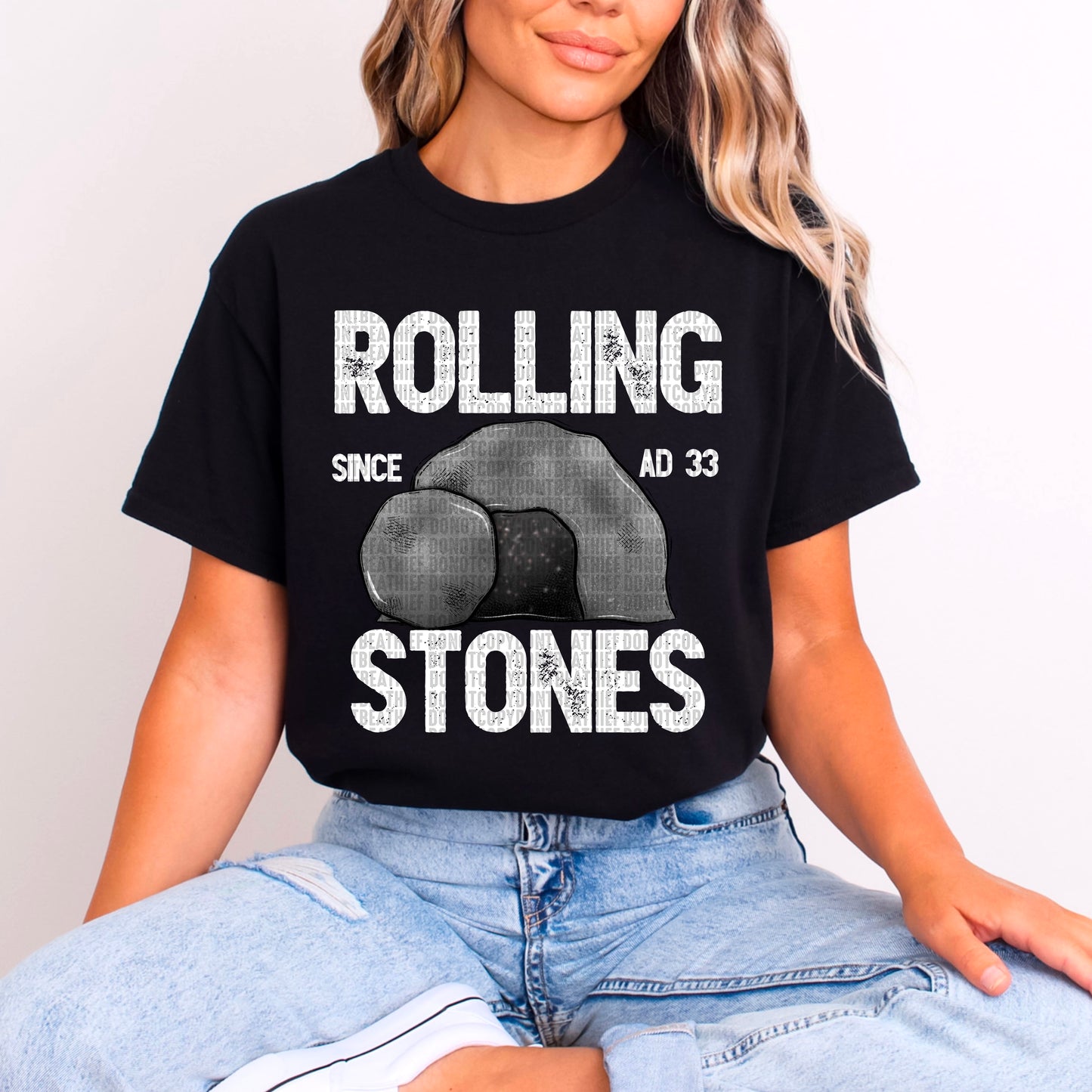 Rolling Stones(white)-DTF