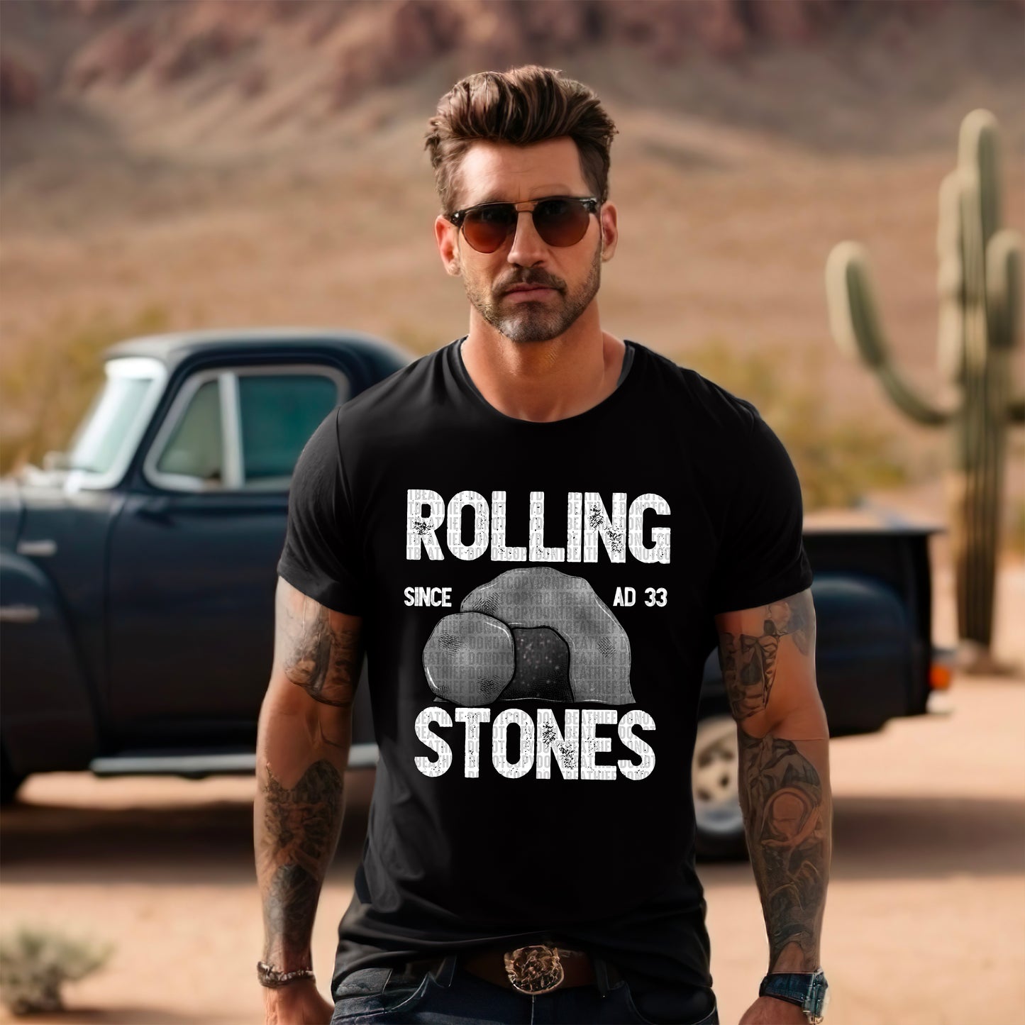 Rolling Stones(white)-DTF