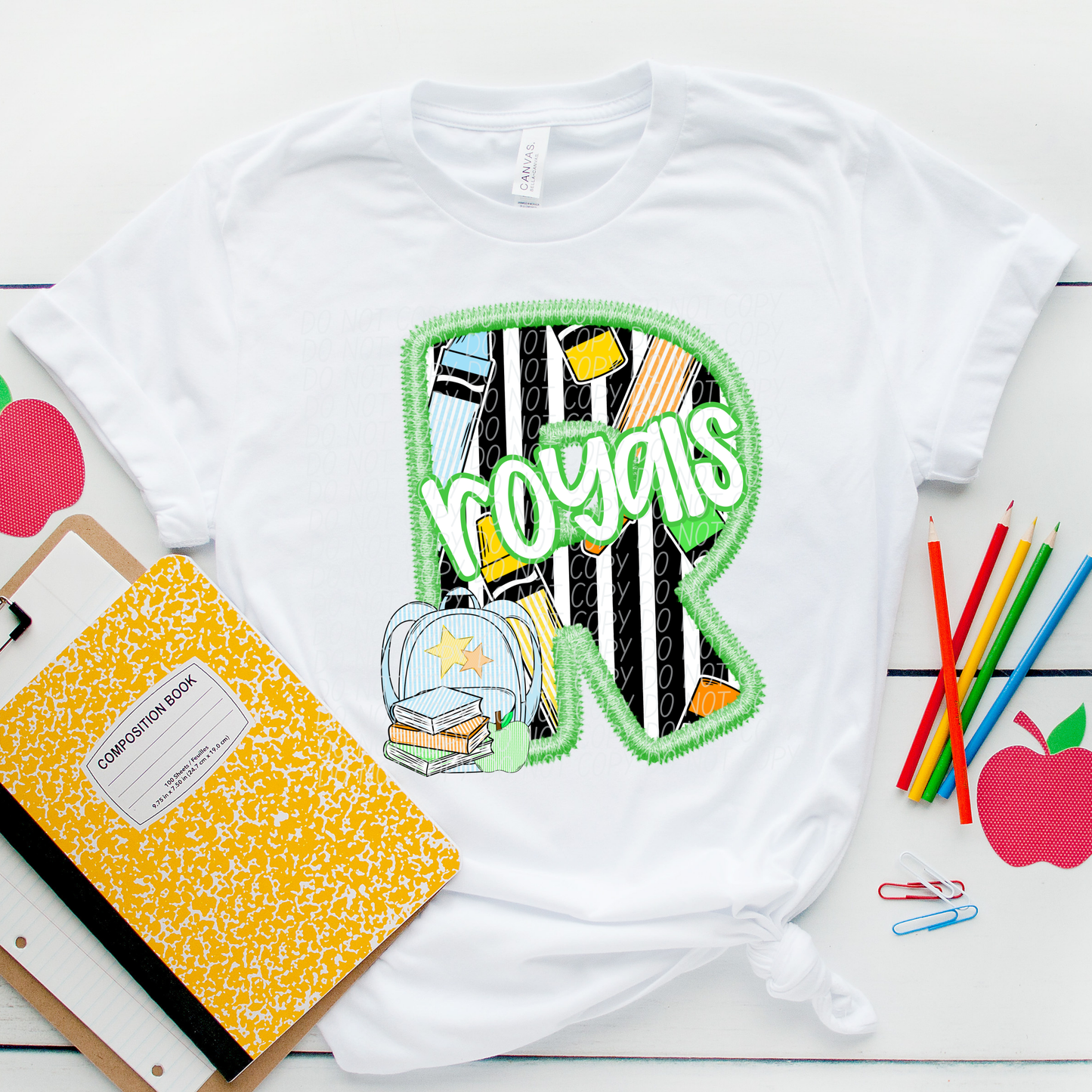 LETTER MASCOT GREEN (dropdown)-DTF&UV