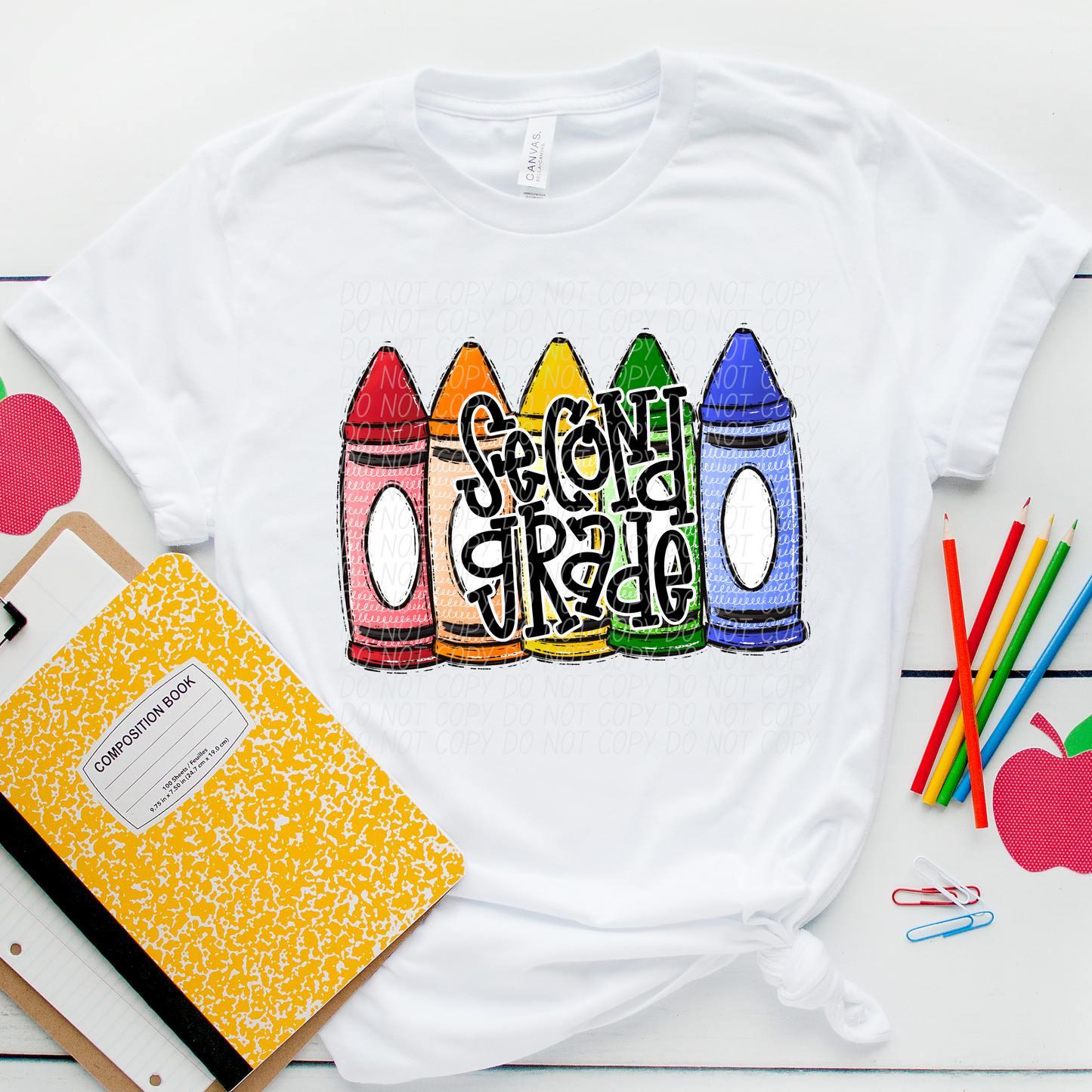 CRAYON BACK TO SCHOOL primary (dropdown)-DTF&UV