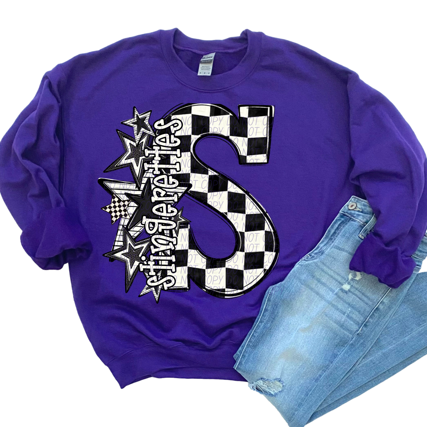 BW Checker star mascots (dropdown)- DTF&UV
