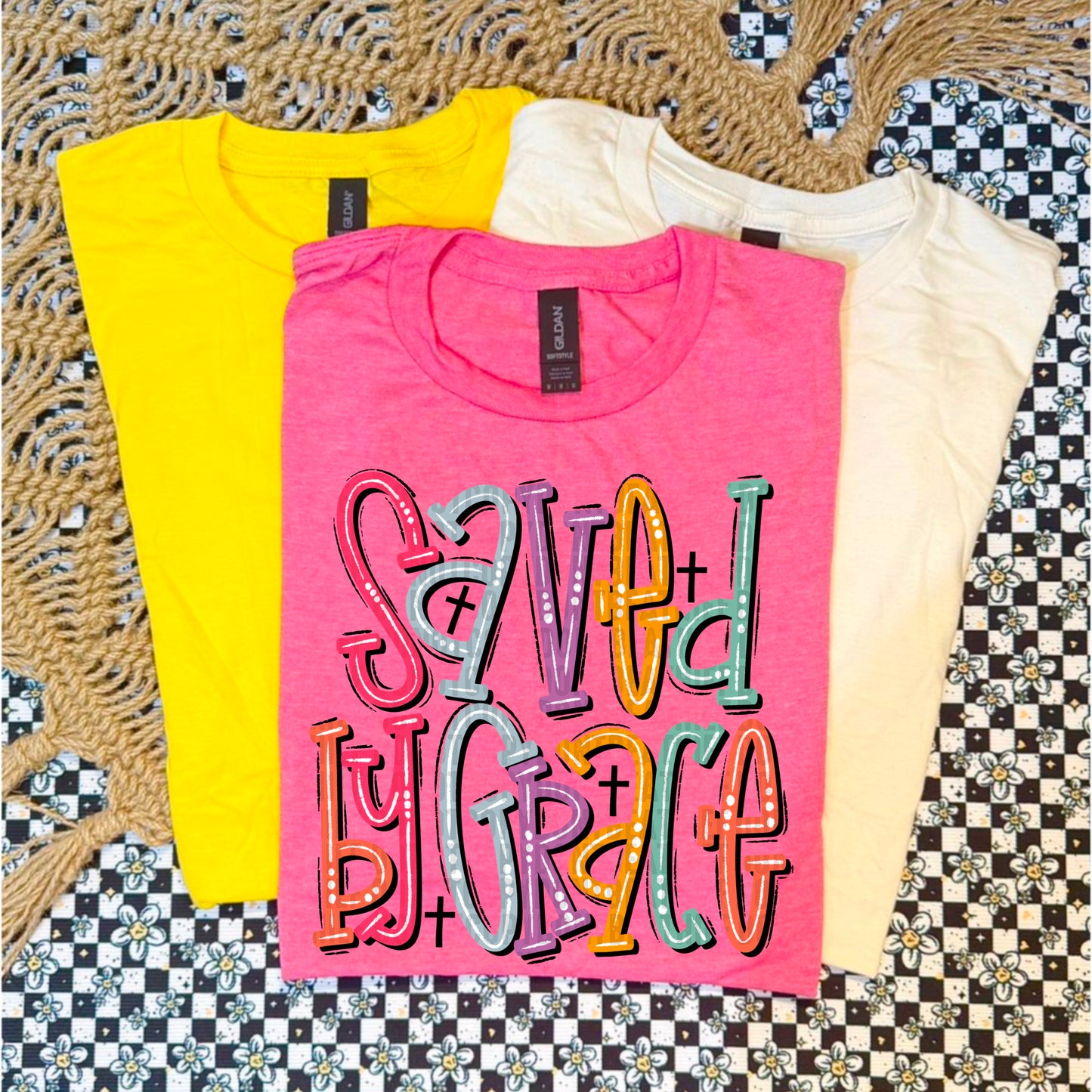 Saved By Grace crosses-DTF&UV