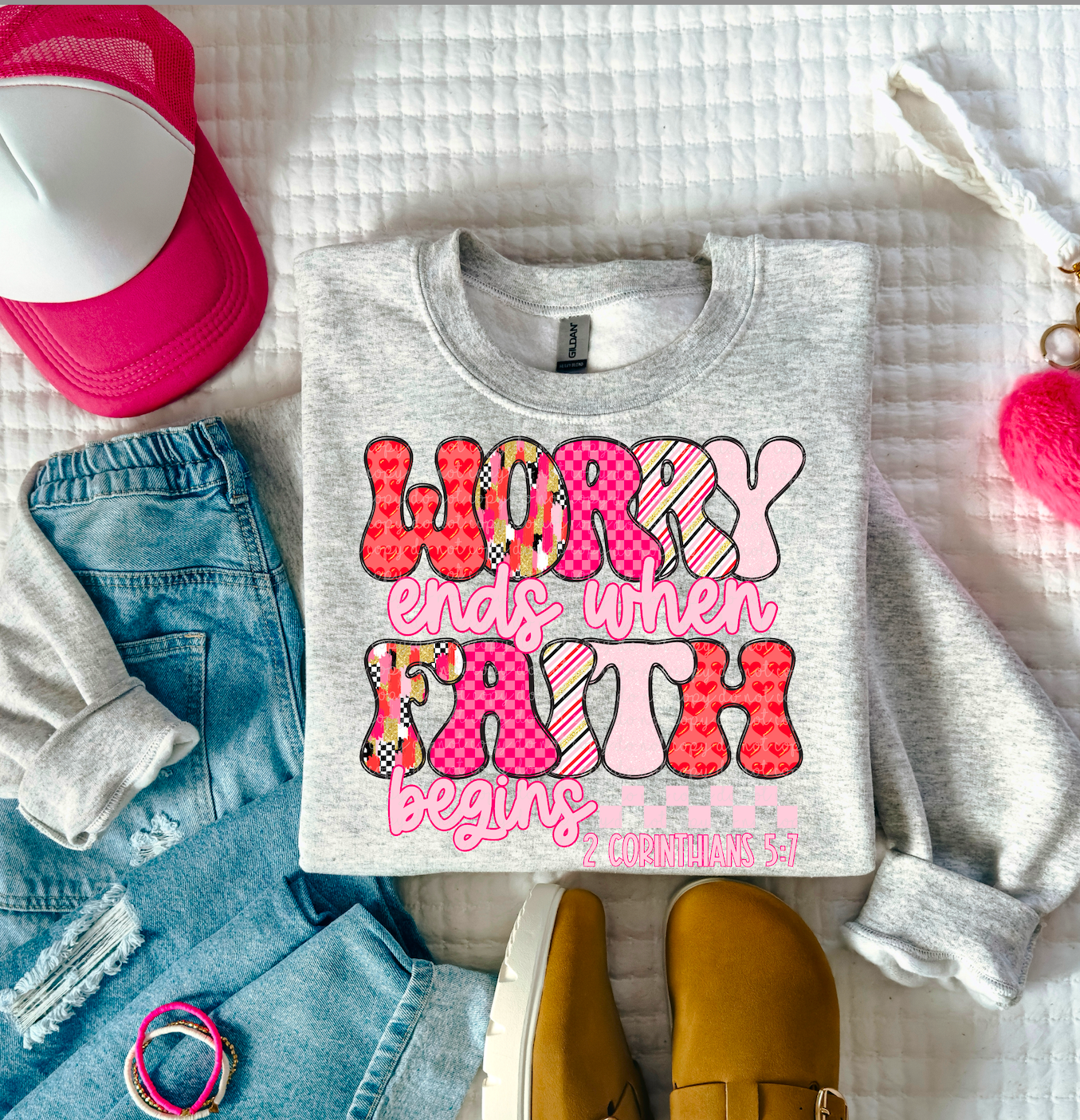 Worry ends when faith begins-DTF
