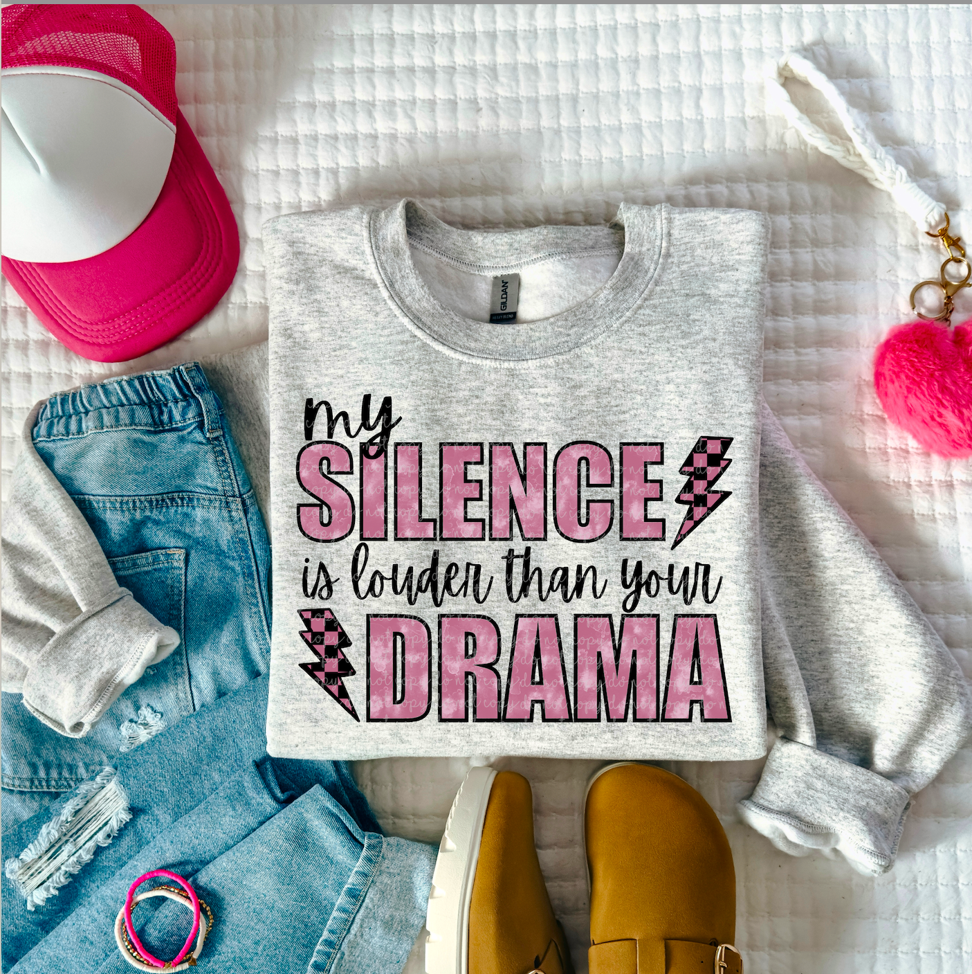My silence is louder than your drama-DTF