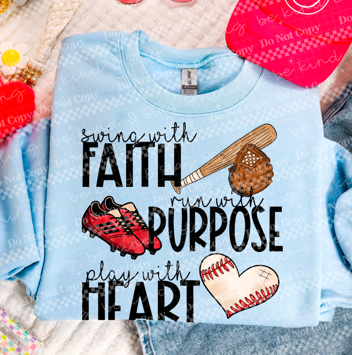 Baseball Faith(black)-DTF