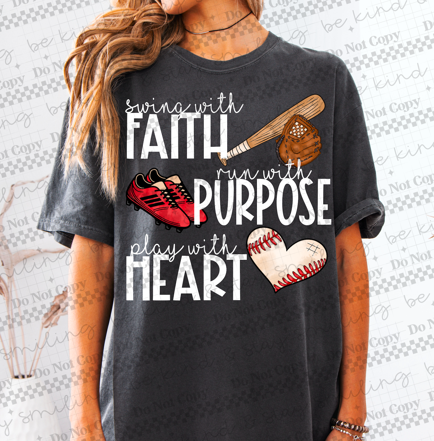 Baseball Faith(white)-DTF