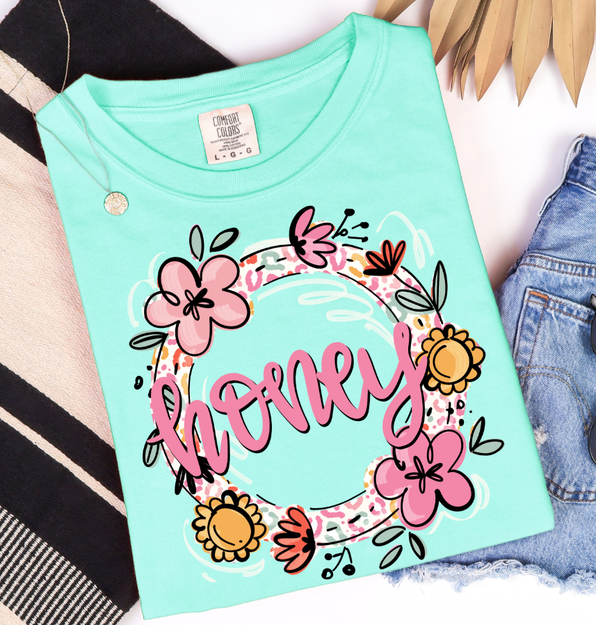 Floral Mothers day (Custom ): (ANY NAME)- DTF