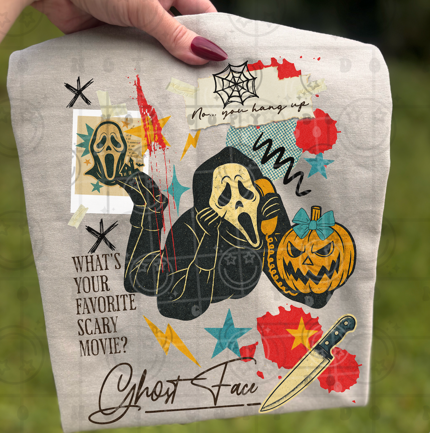 Ghostface vintage collage-DTF&UV