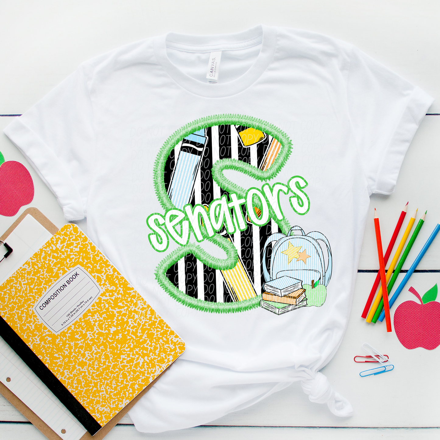 LETTER MASCOT GREEN (dropdown)-DTF&UV