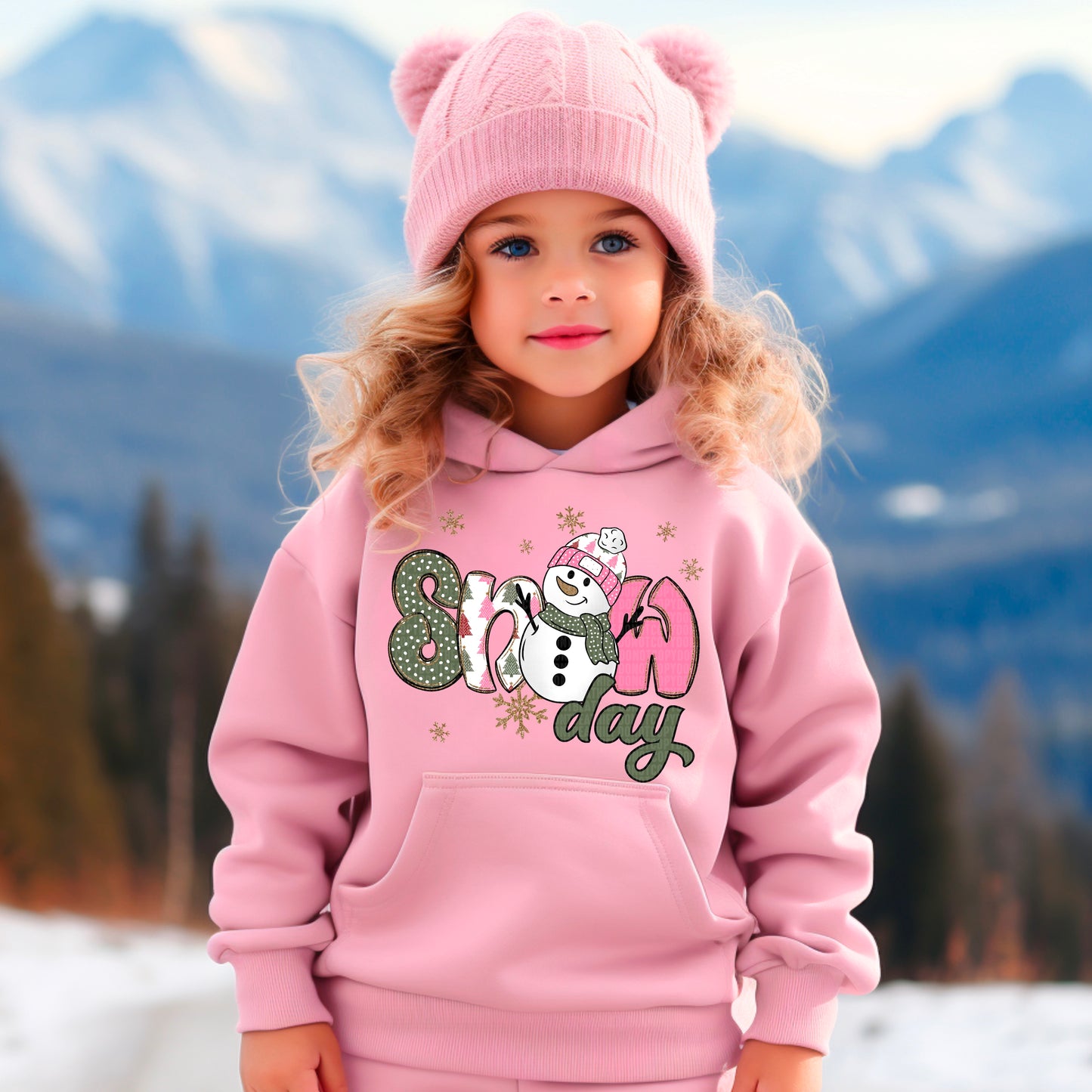 Snowday snowman girl -DTF&UV