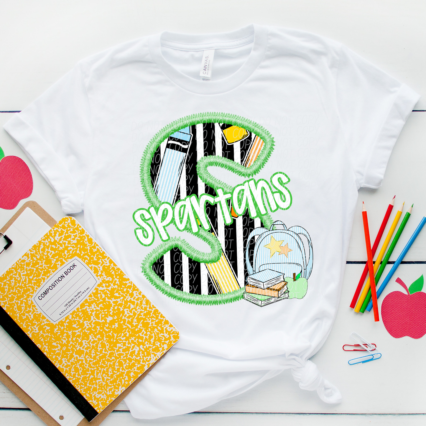 LETTER MASCOT GREEN (dropdown)-DTF&UV