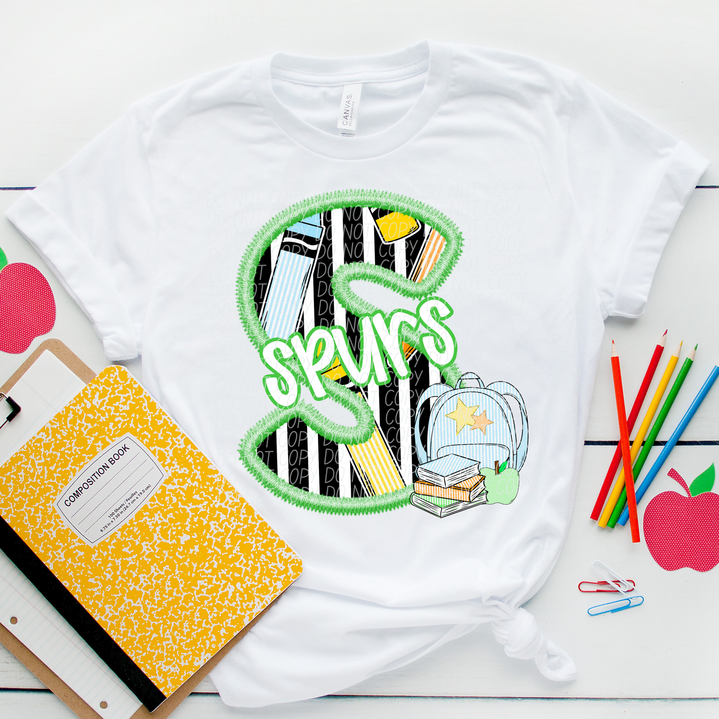 LETTER MASCOT GREEN (dropdown)-DTF&UV