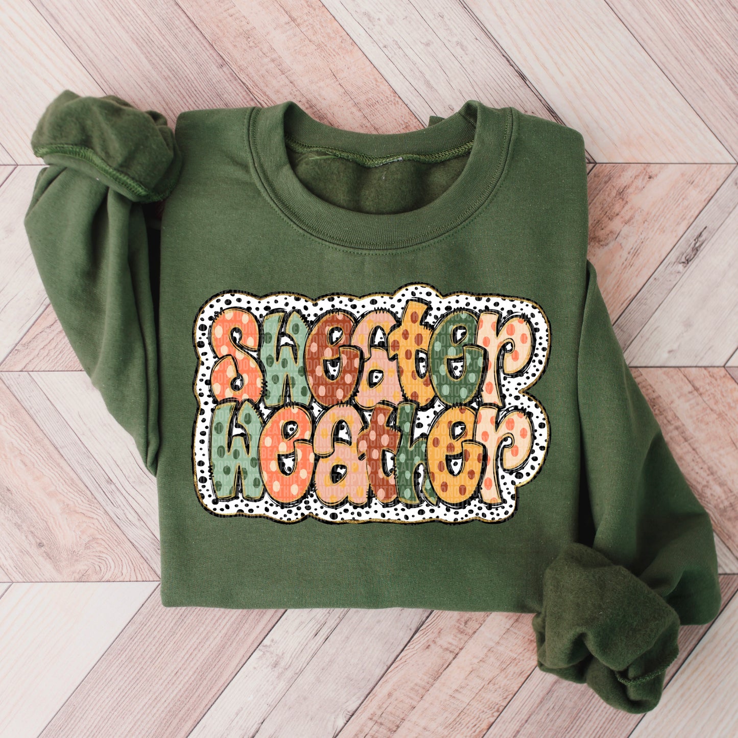 Sweater Weather dotted-DTF