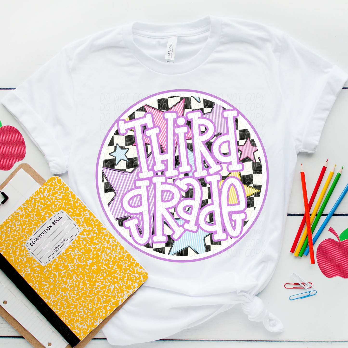 Back to school Purple (dropdown)-DTF&UV