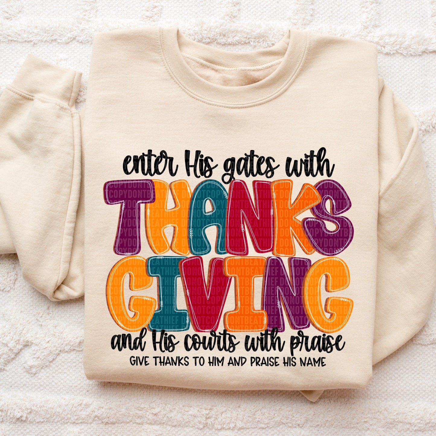 Enter His gates with Thanksgiving-DTF