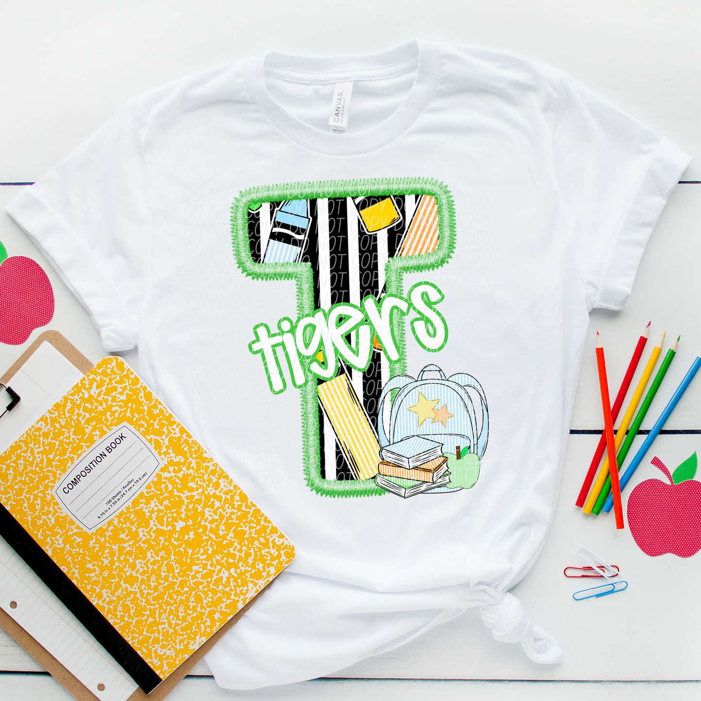 LETTER MASCOT GREEN (dropdown)-DTF&UV