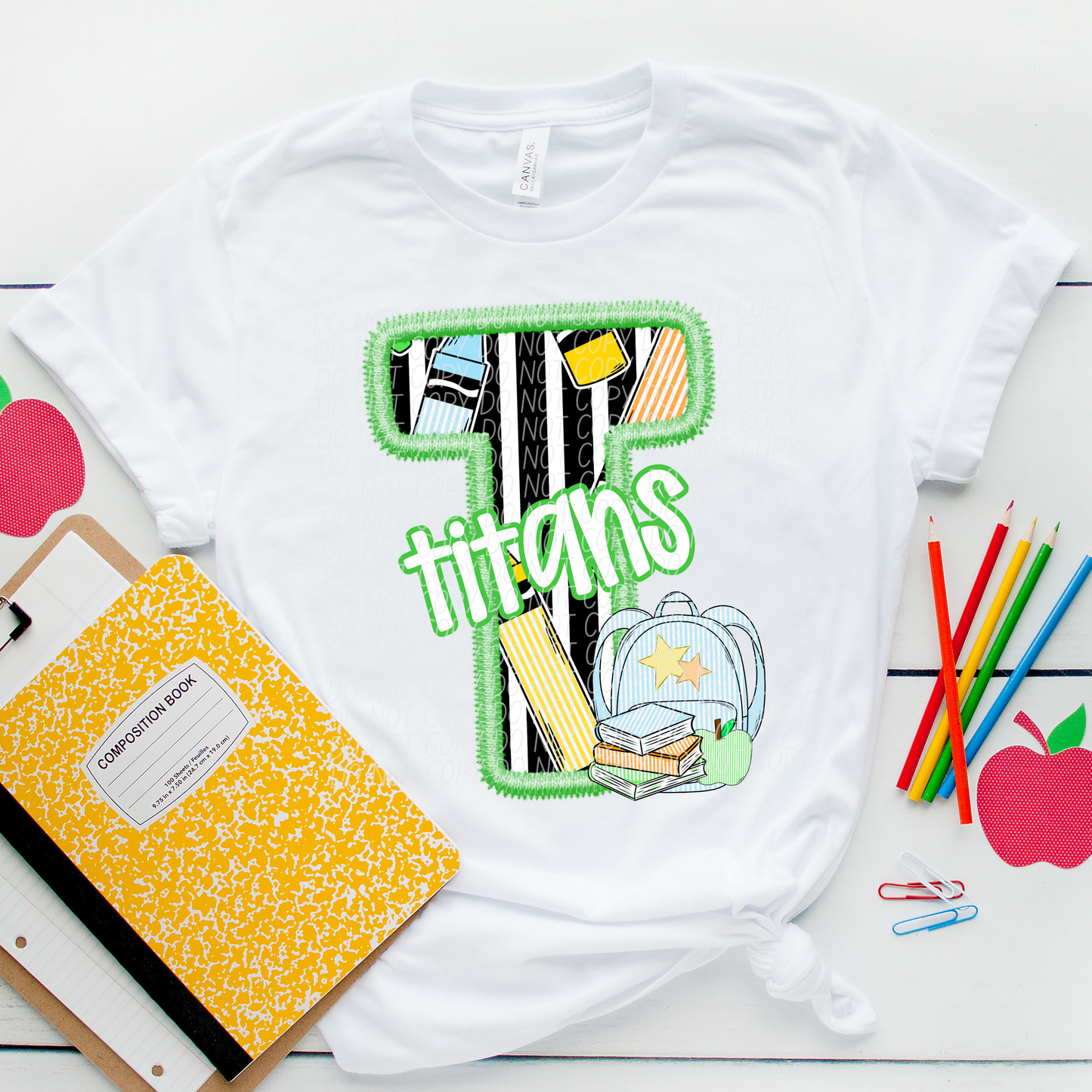 LETTER MASCOT GREEN (dropdown)-DTF&UV