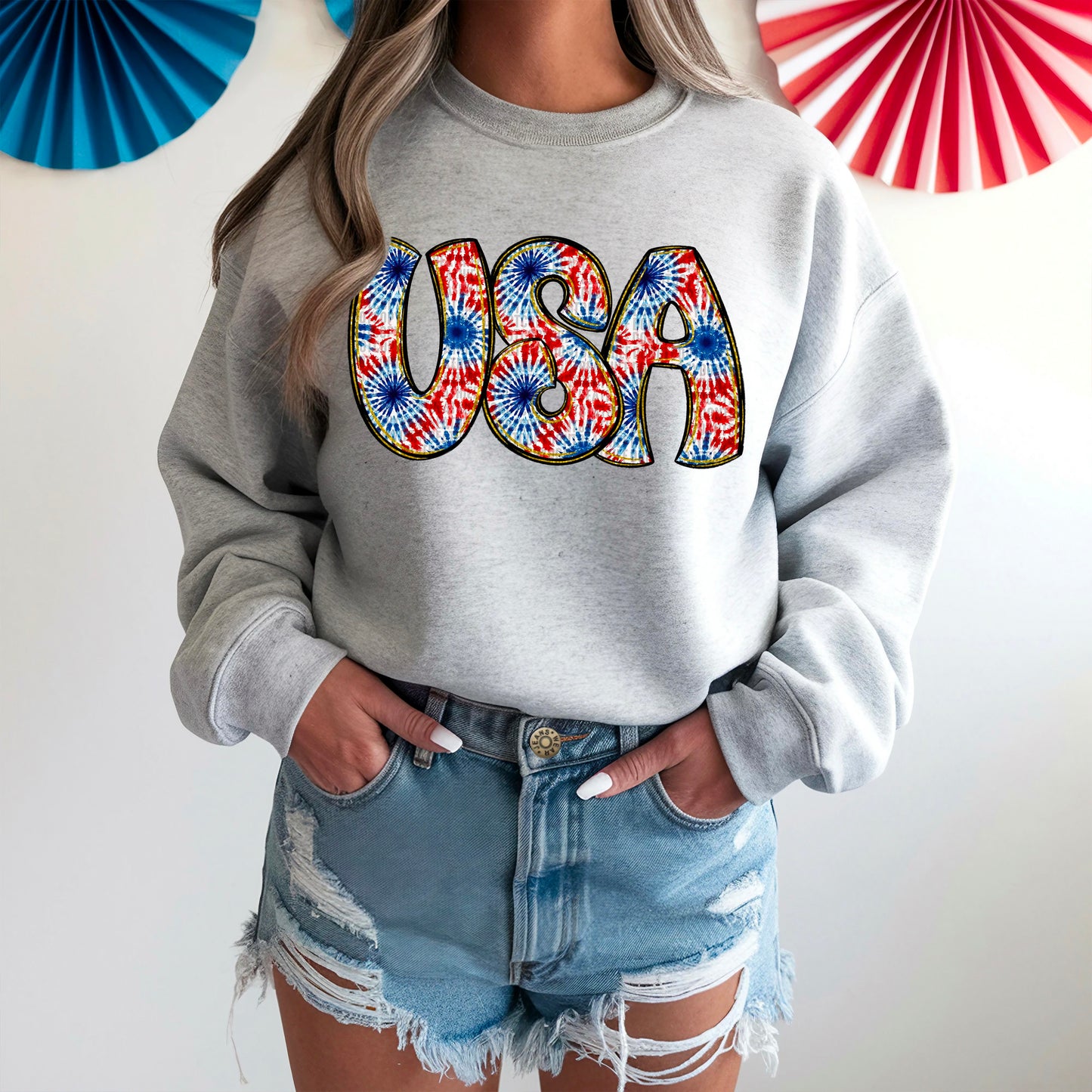 USA with bursts-DTF&UV