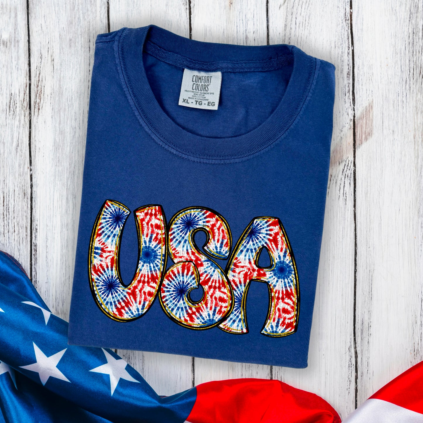 USA with bursts-DTF&UV