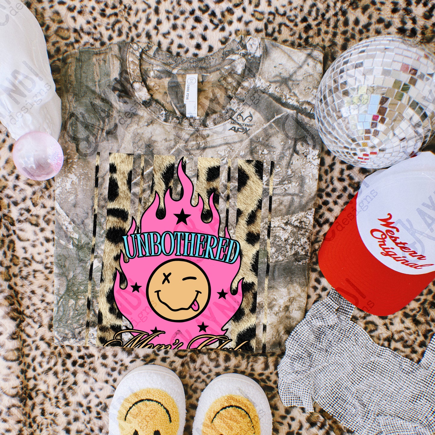Unbothered Pink Moms club-DTF&UV