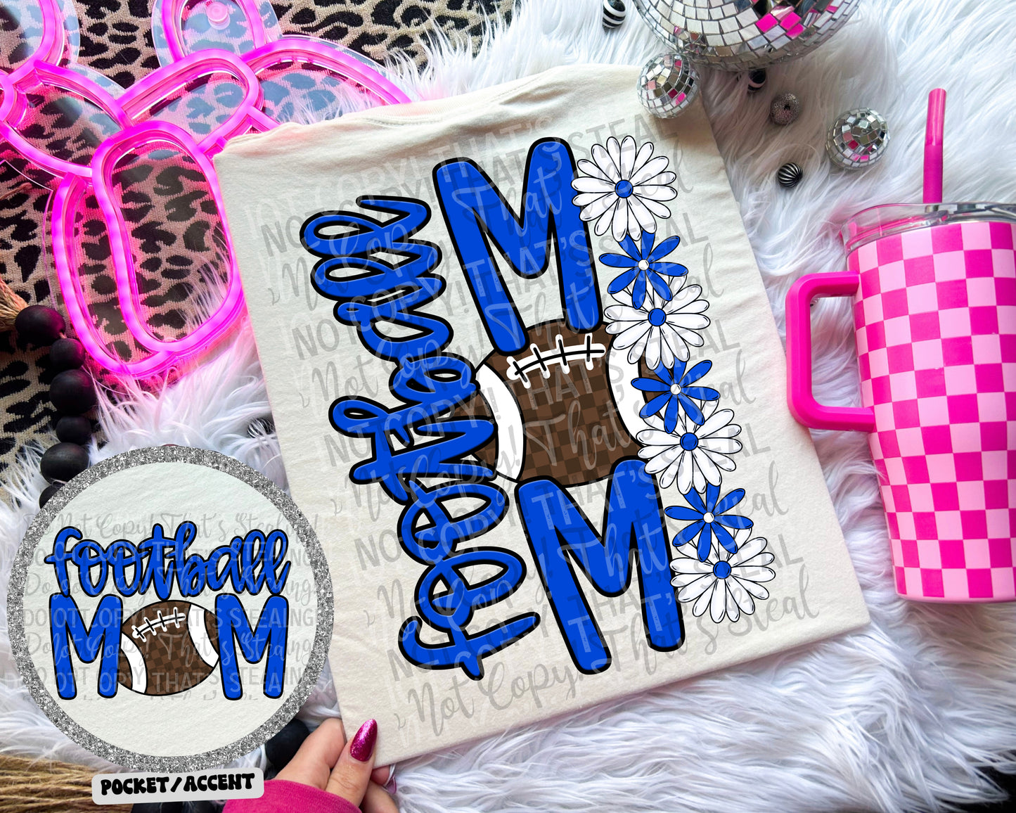 Football mom BACK (Dropdown)- DTF&UV