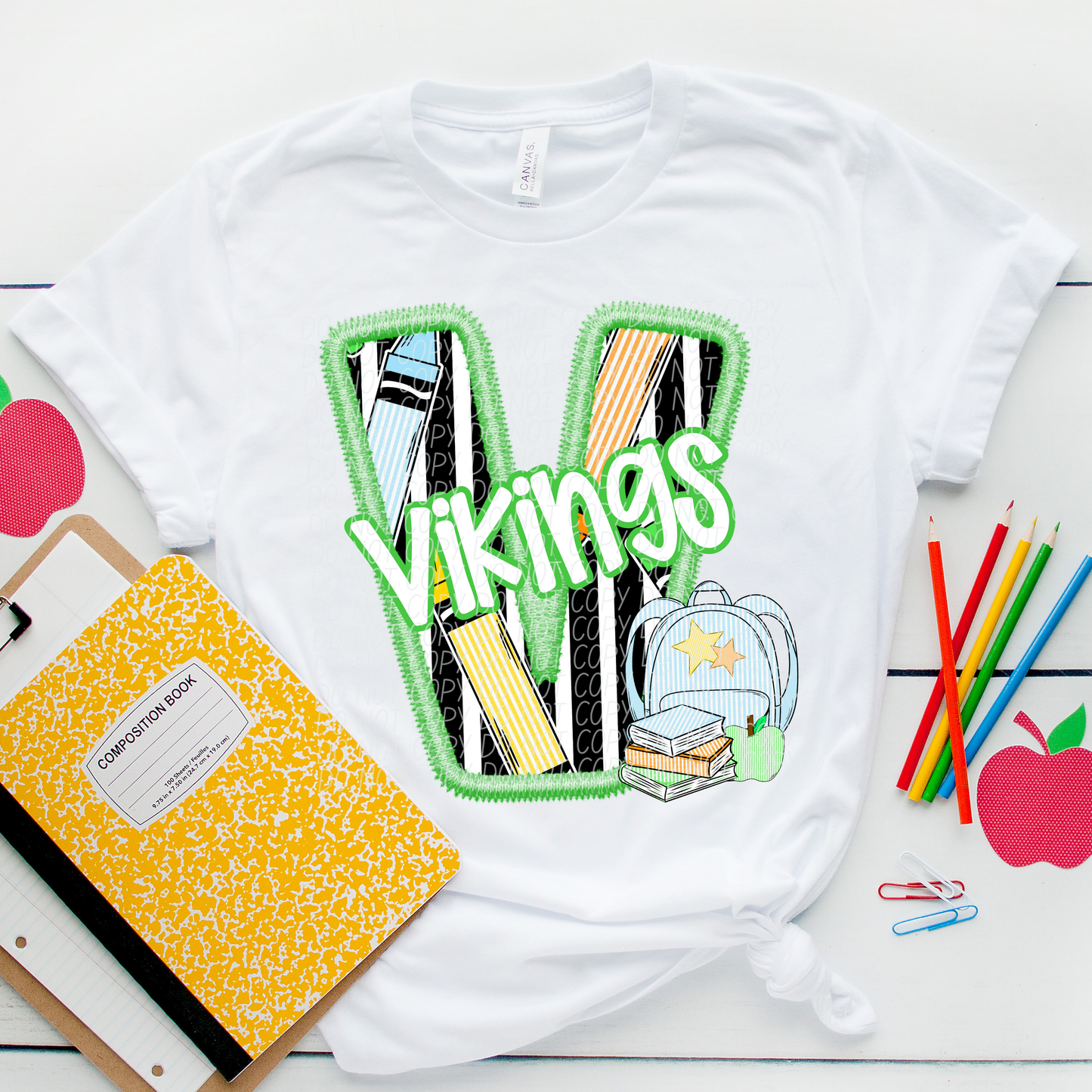 LETTER MASCOT GREEN (dropdown)-DTF&UV