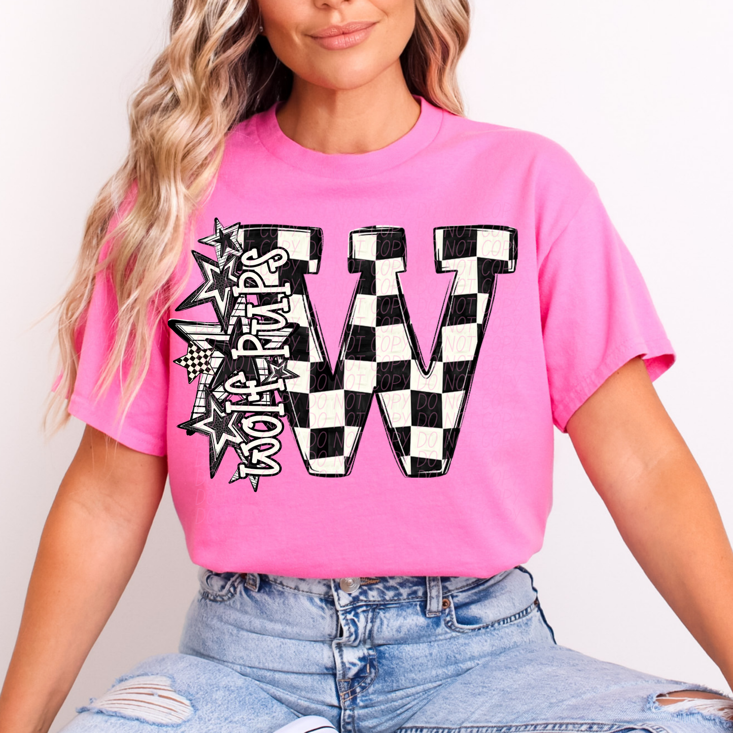 BW Checker star mascots (dropdown)- DTF&UV