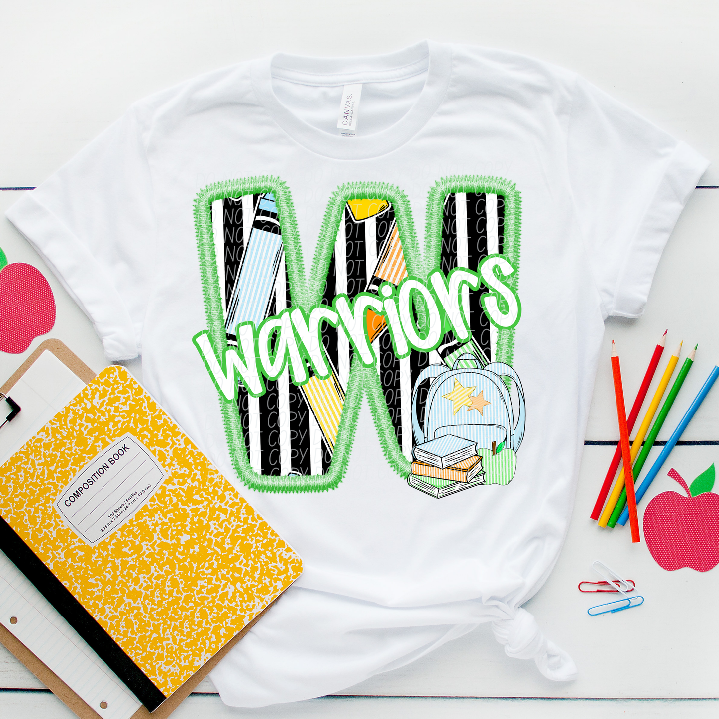 LETTER MASCOT GREEN (dropdown)-DTF&UV