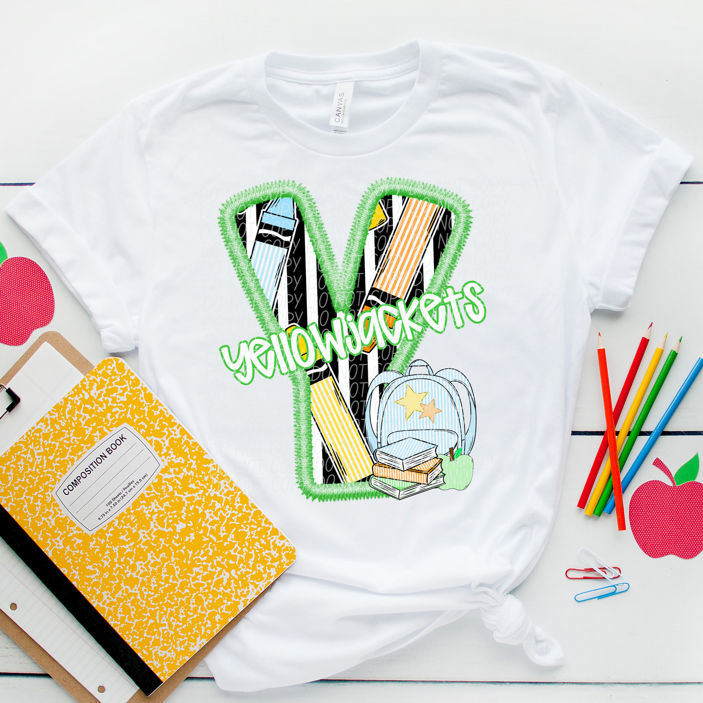 LETTER MASCOT GREEN (dropdown)-DTF&UV