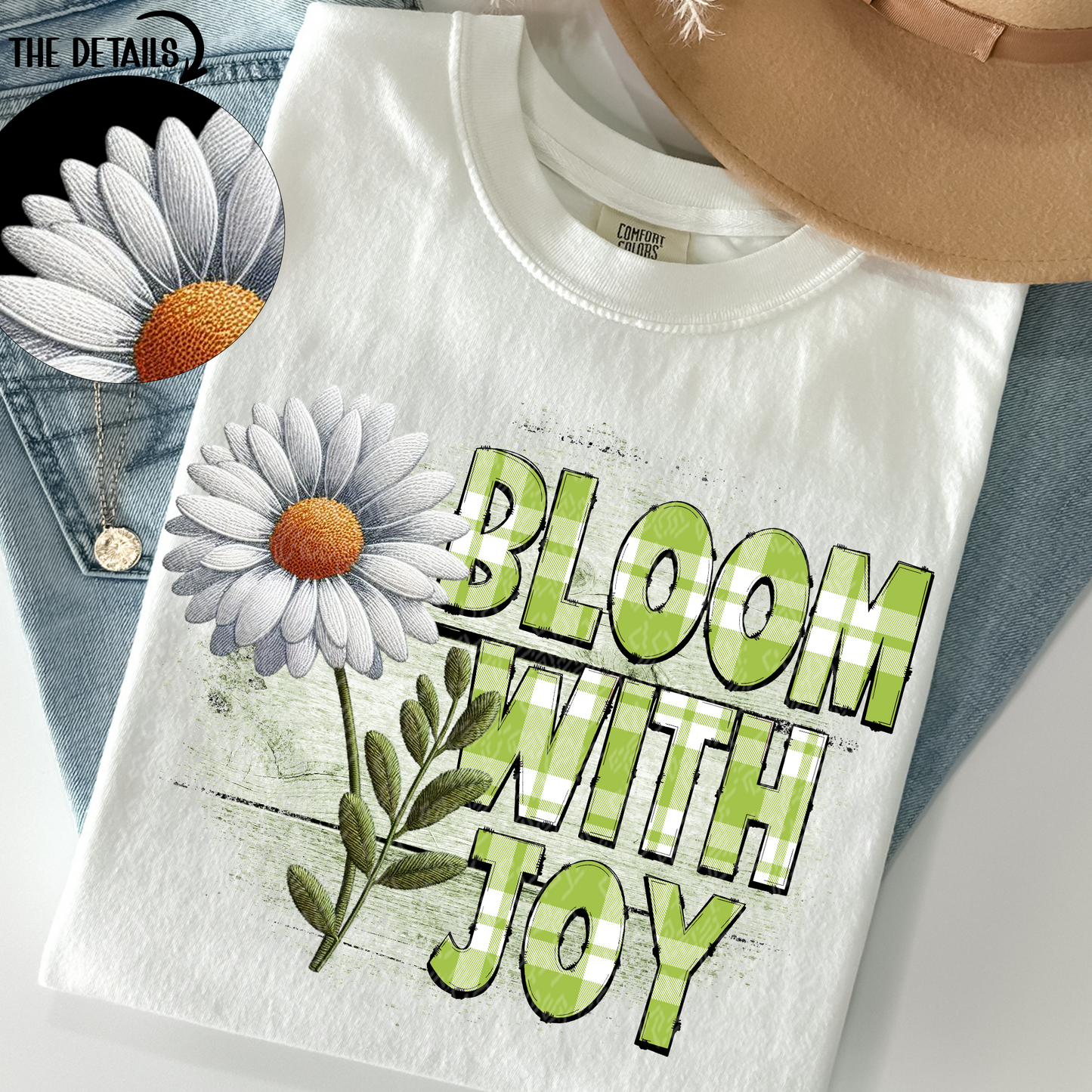 bloom with joy daisy -DTF