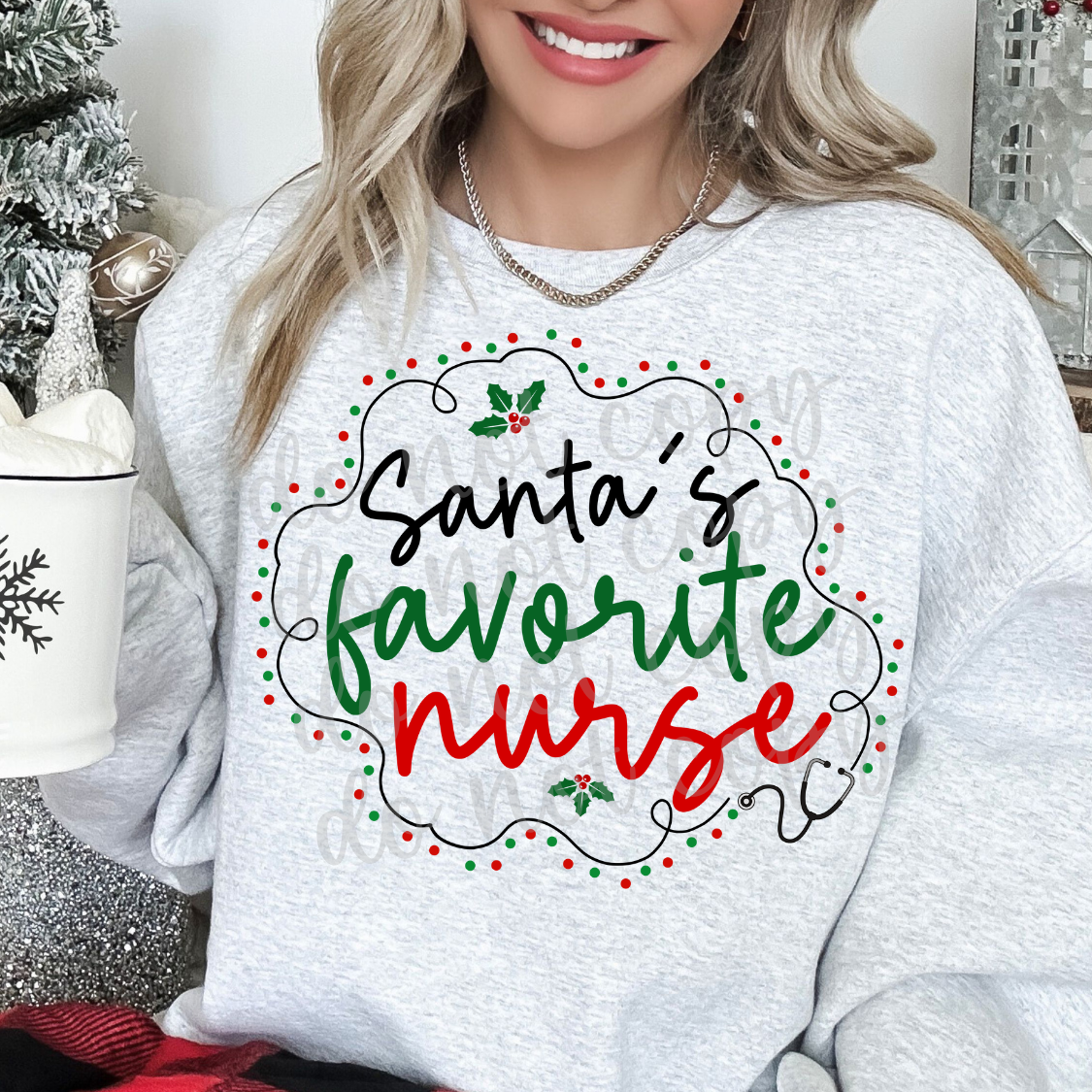 Santa's FAVORITE NURSE-DTF