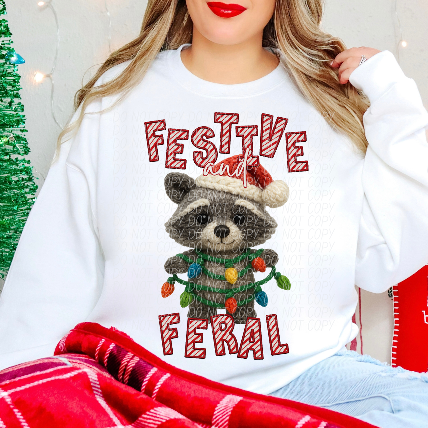 festive and feral stripe-DTF&UV