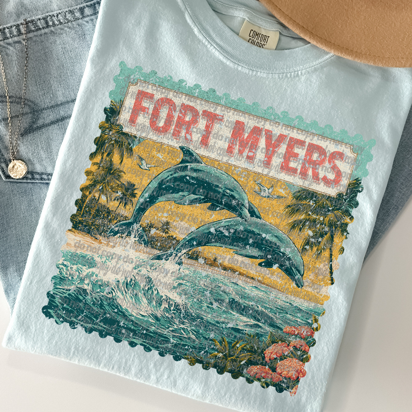 Vintage Tourist Stamps (Dropdown)-DTF