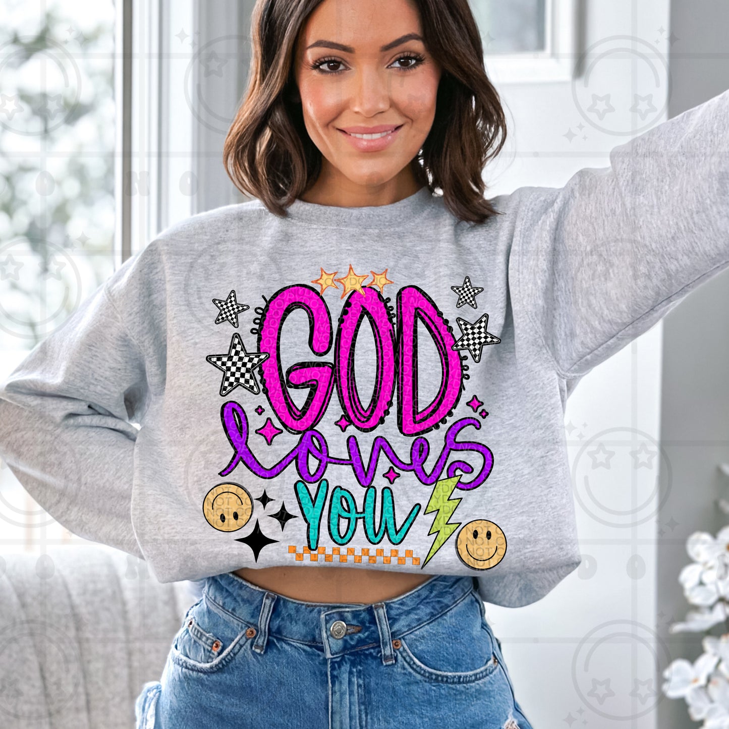 God loves you-DTF&UV