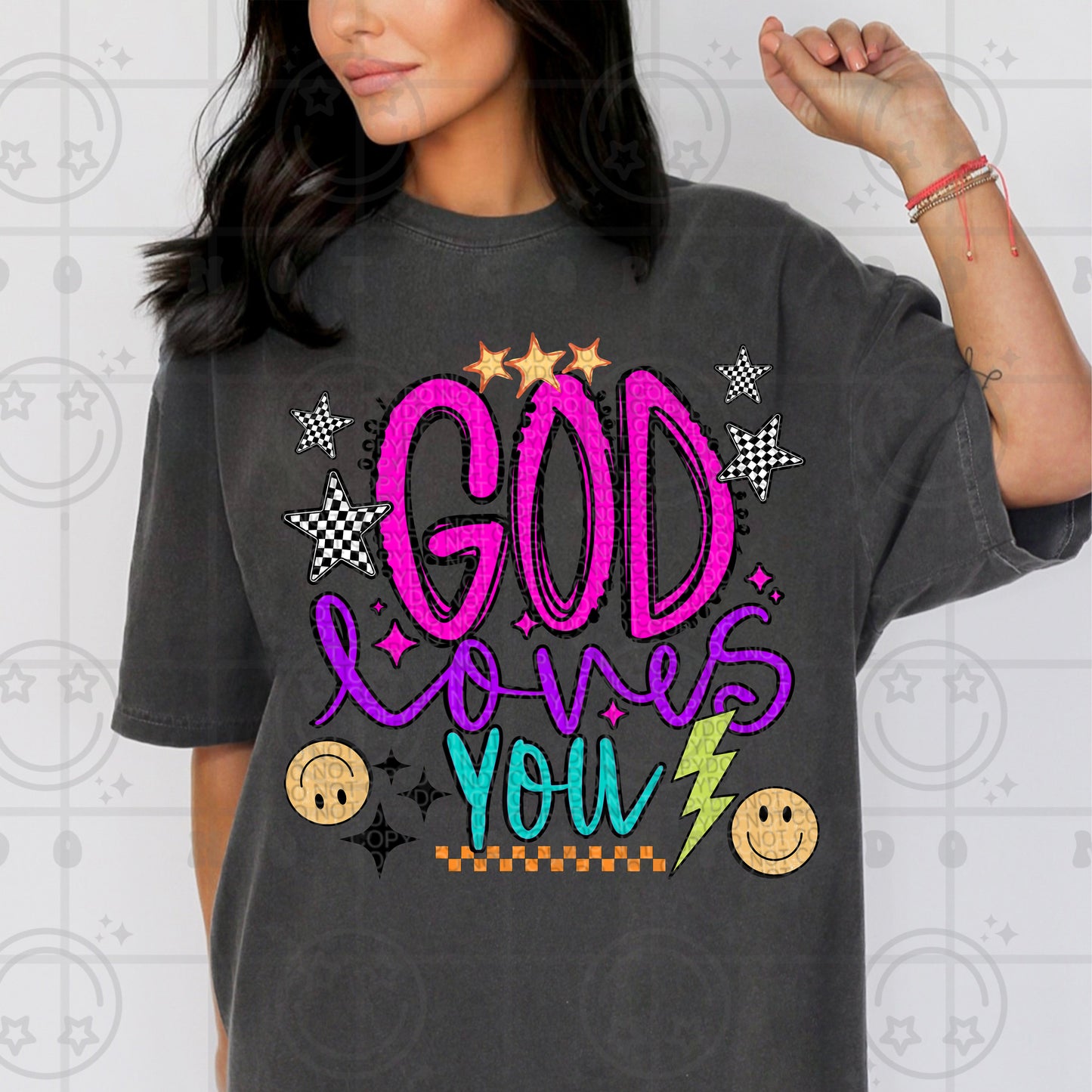 God loves you-DTF&UV