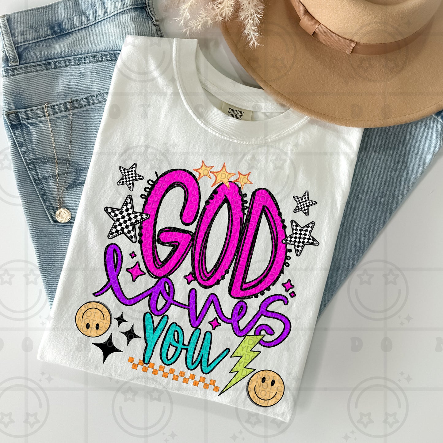 God loves you-DTF&UV