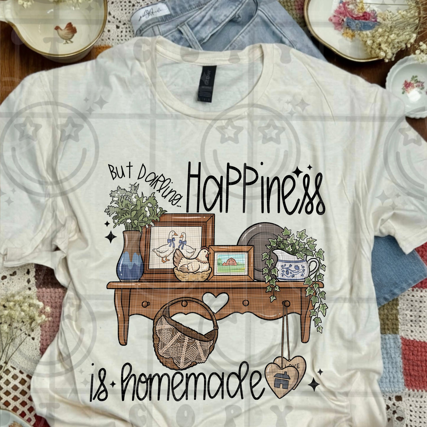 happiness is homemade -DTF&UV