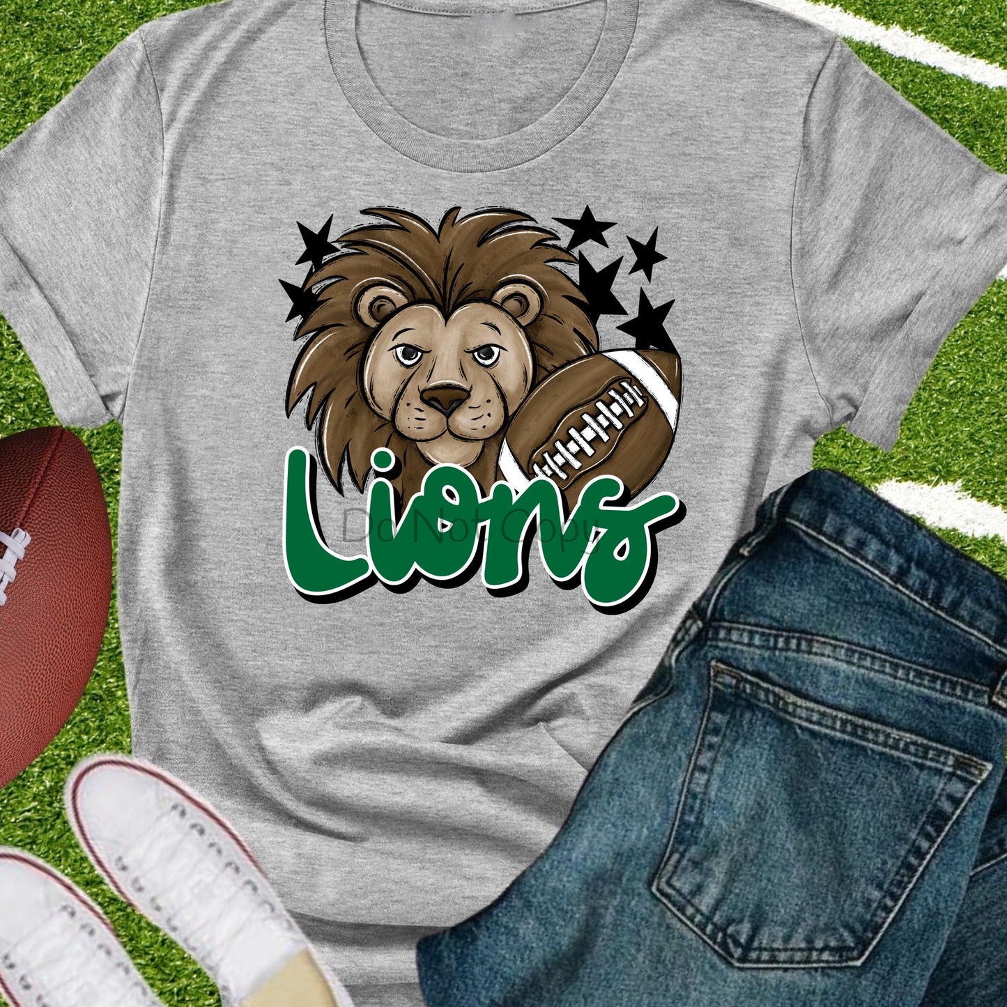 Lions football green-DTF