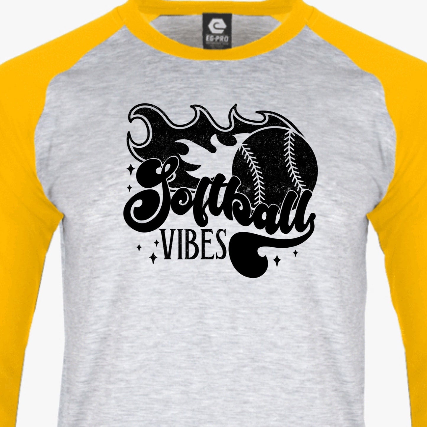 Softball vibes flame-DTF