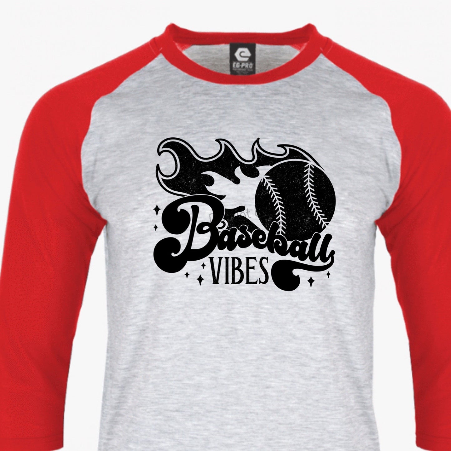 Baseball vibes flame-DTF